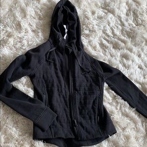 Black Lululemon Zip Front Hoodie